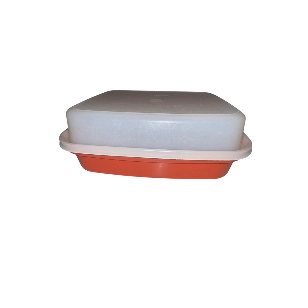 Vtg Large 12" Tupperware Meat Marinade Storage Container Storage #1295 Lid #1294